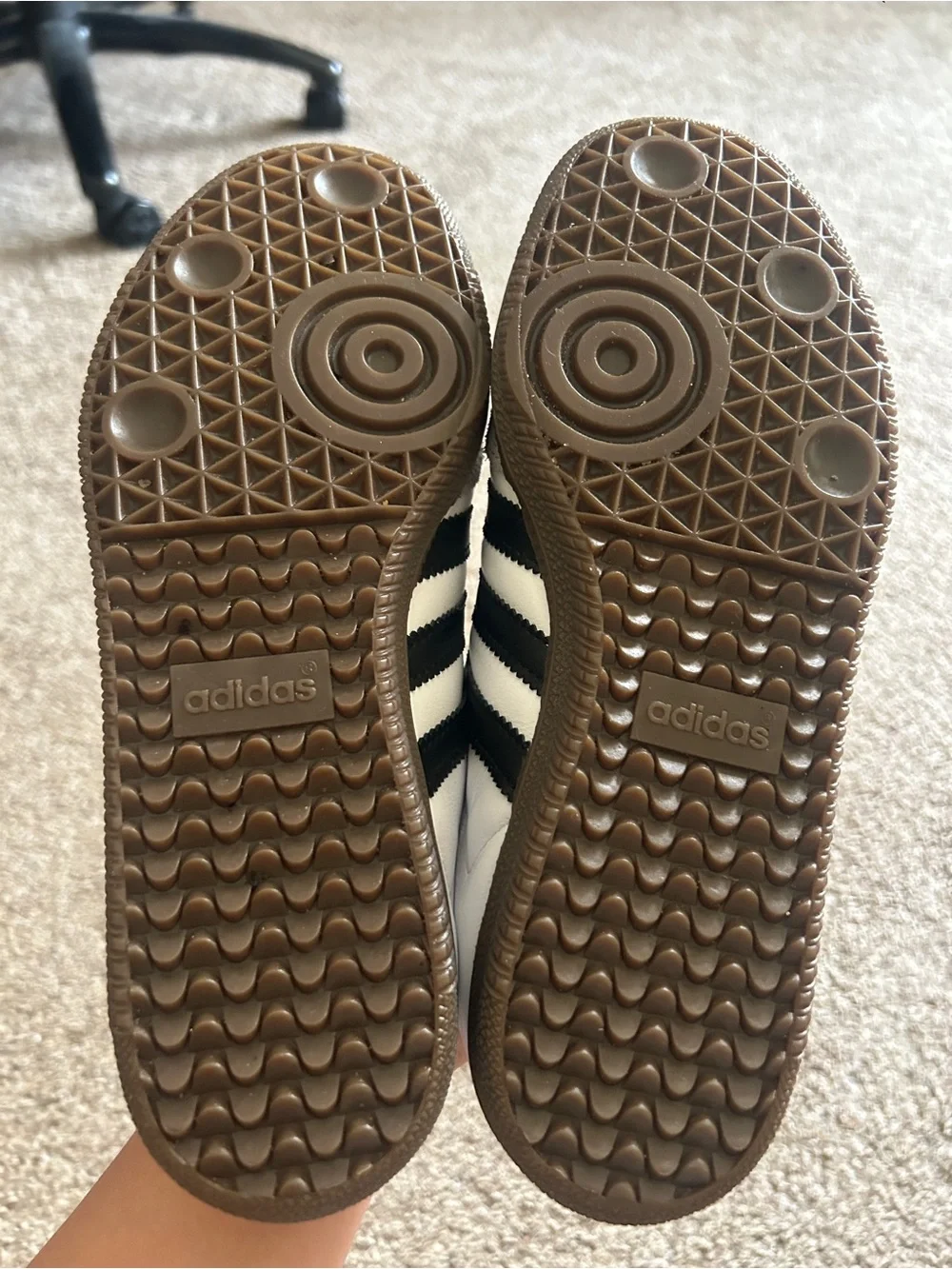Adidas Sambas in White and Black